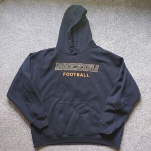 Athletes Thread Mizzou Football Cody Schrader 7 Hoodie Mens Large Black Pullover